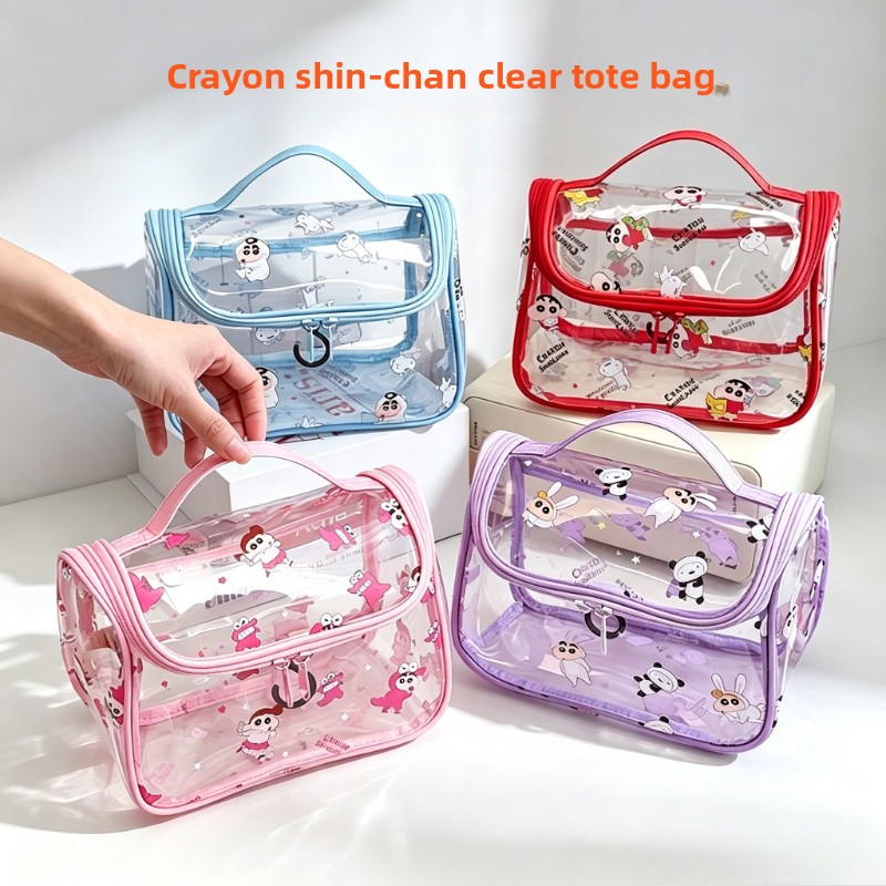 Travel Accessories And Bags - Crayon Shin-chan Cartoon Cosmetic Bag Kawaii