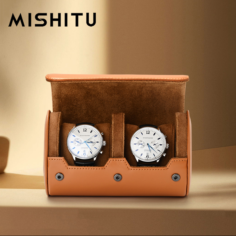 Travel Accessories Organizer Bag - MISHITU 1/2/3-Slot Watch Storage Roll Travel