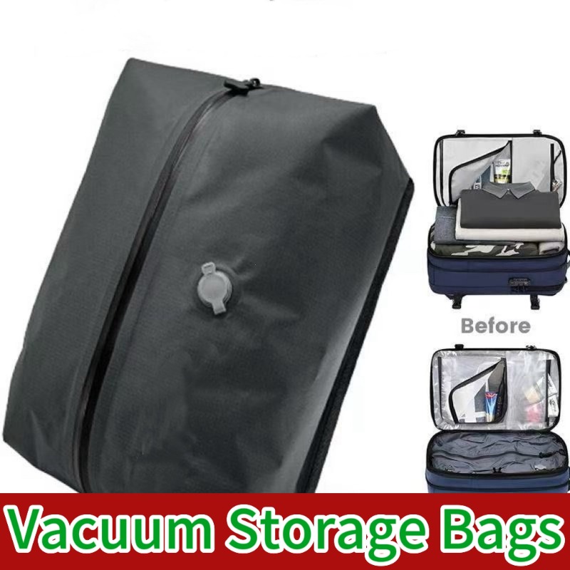 Travel Packing Cube - Vacuum Storage Bags,Travel Essentials Suitcases Clothes