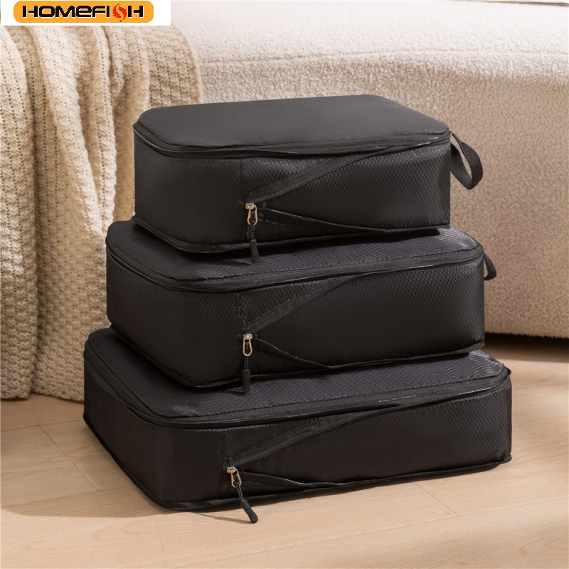 HOMEFISH 3Pcs/Set Travel Compr - Travel Packing Cube ulasan dan harga
