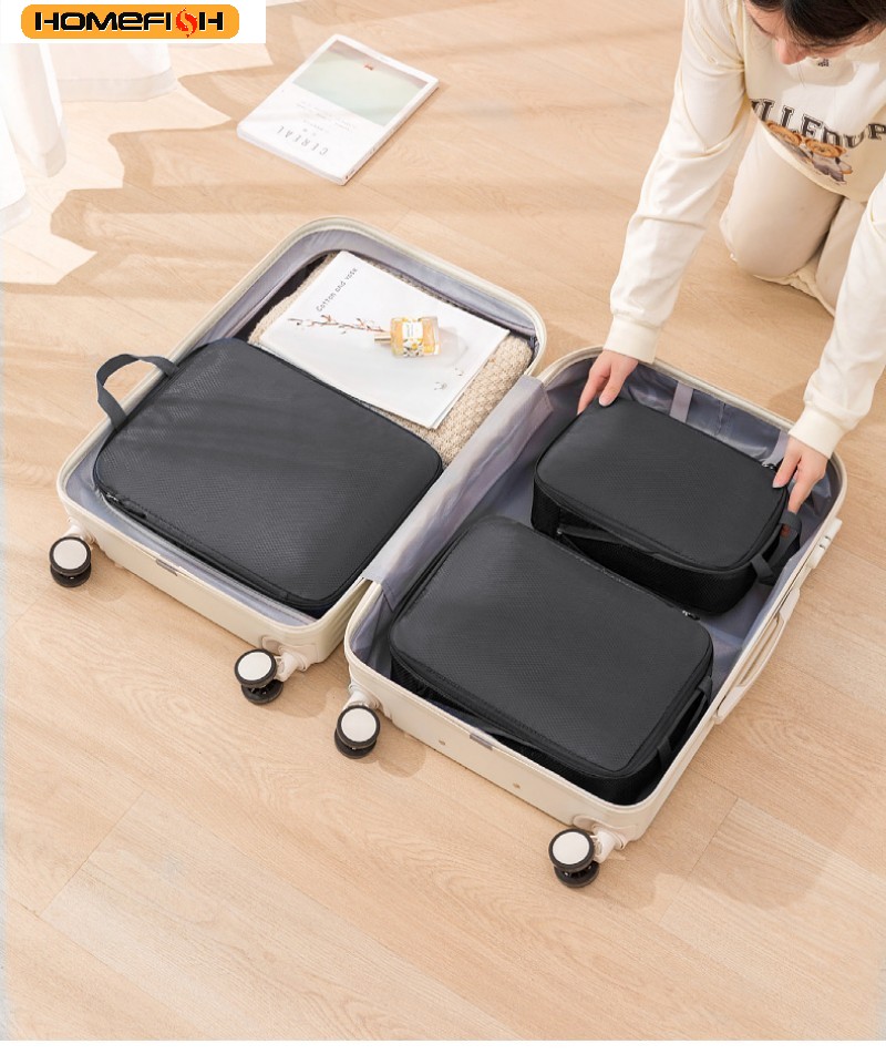 HOMEFISH 3Pcs/Set Travel Compr - Travel Packing Cube ulasan dan harga