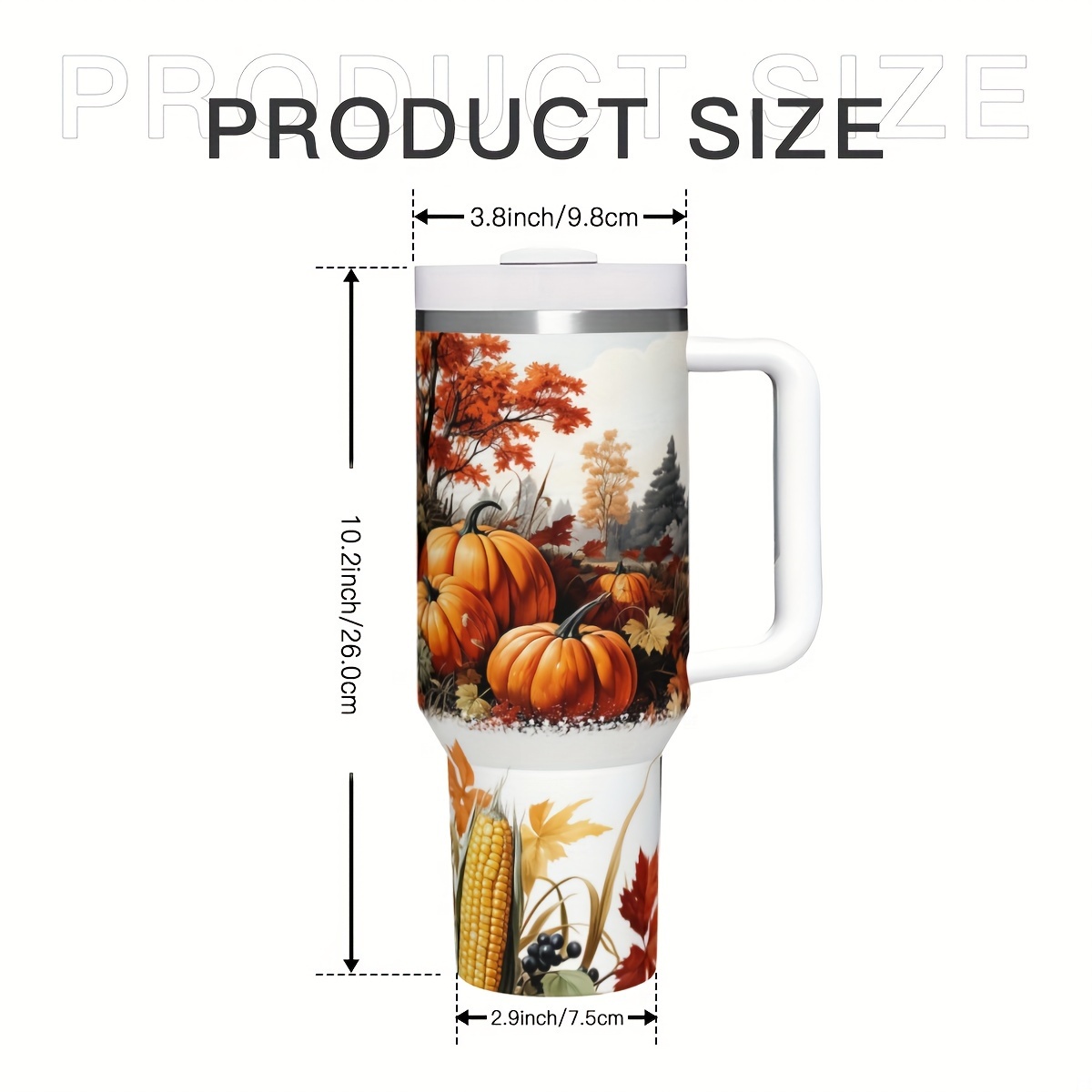 1pc 40oz Autumn Pumpkins Insul - Travel Accessories Gift Ideas ulasan dan harga