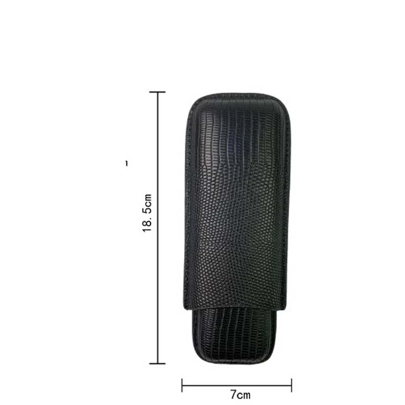 Man-made Leather Cigar Case 2  - Travel Accessories Youtube ulasan dan harga