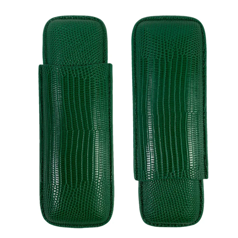 Man-made Leather Cigar Case 2  - Travel Accessories Youtube ulasan dan harga
