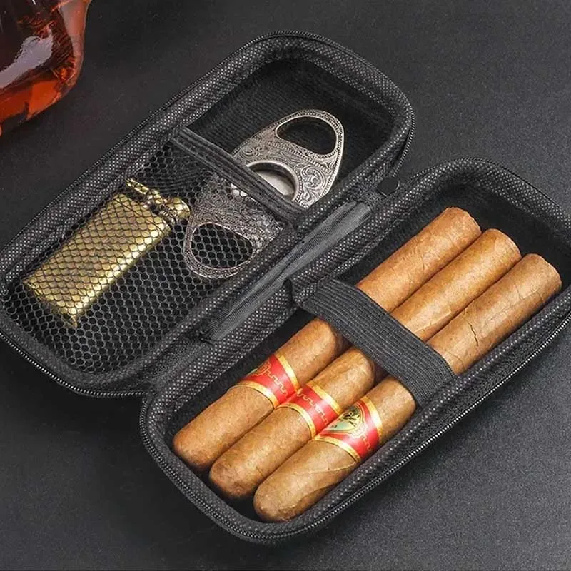 Portable Cigar Case EVA Light  - Travel Accessories And Bags ulasan dan harga