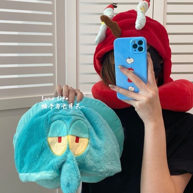 Kawaii Anime SpongeBob Hooded  - Travel Accessories Girly ulasan dan harga