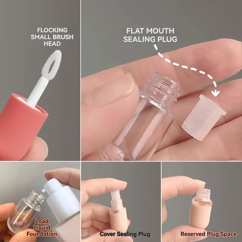 3/5Pcs Mini Empty Lip Gloss Tu - Travel Accessories Youtube ulasan dan harga