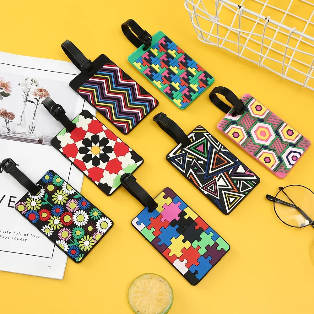 1PCS Geometric Luggage Tags Su - Travel Packing Cube ulasan dan harga