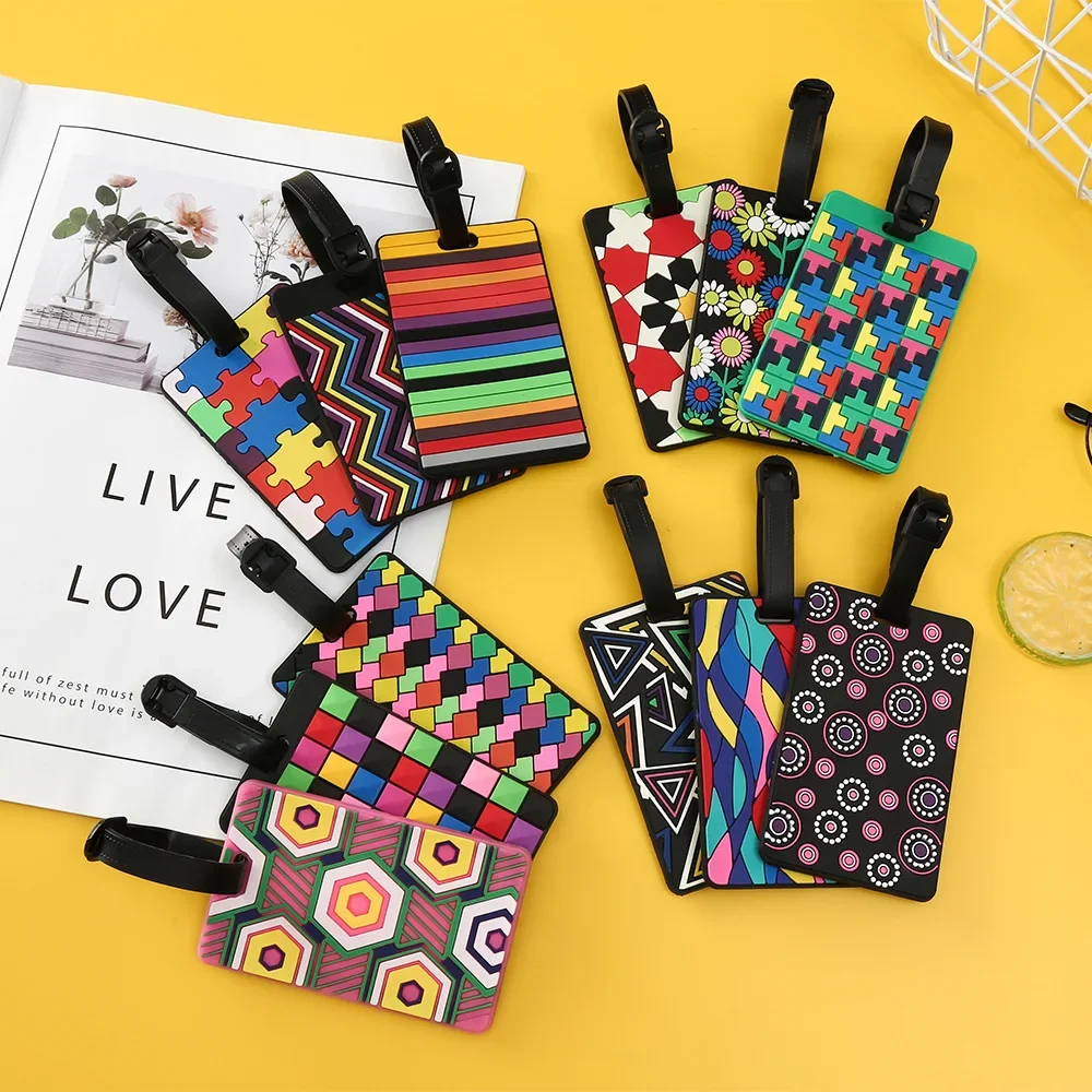 1PCS Geometric Luggage Tags Su - Travel Packing Cube ulasan dan harga