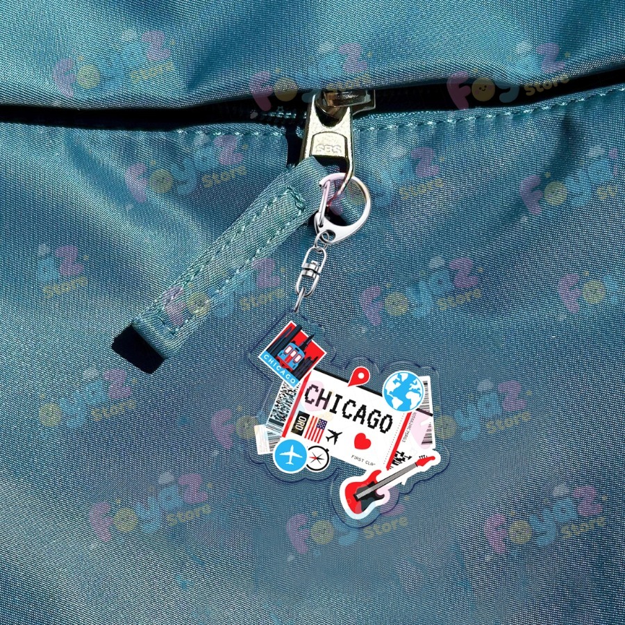 Retro Traveling Plane Keychain - Travel Accessories New York ulasan dan harga