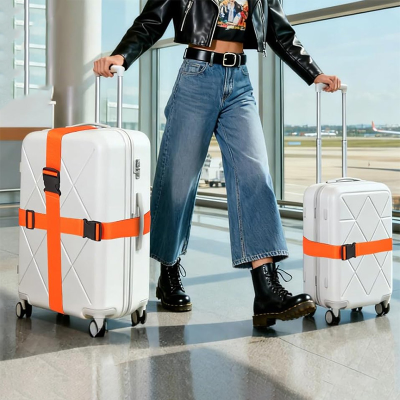 2m Adjustable Luggage Strap Cr - Travel Packing Cube ulasan dan harga