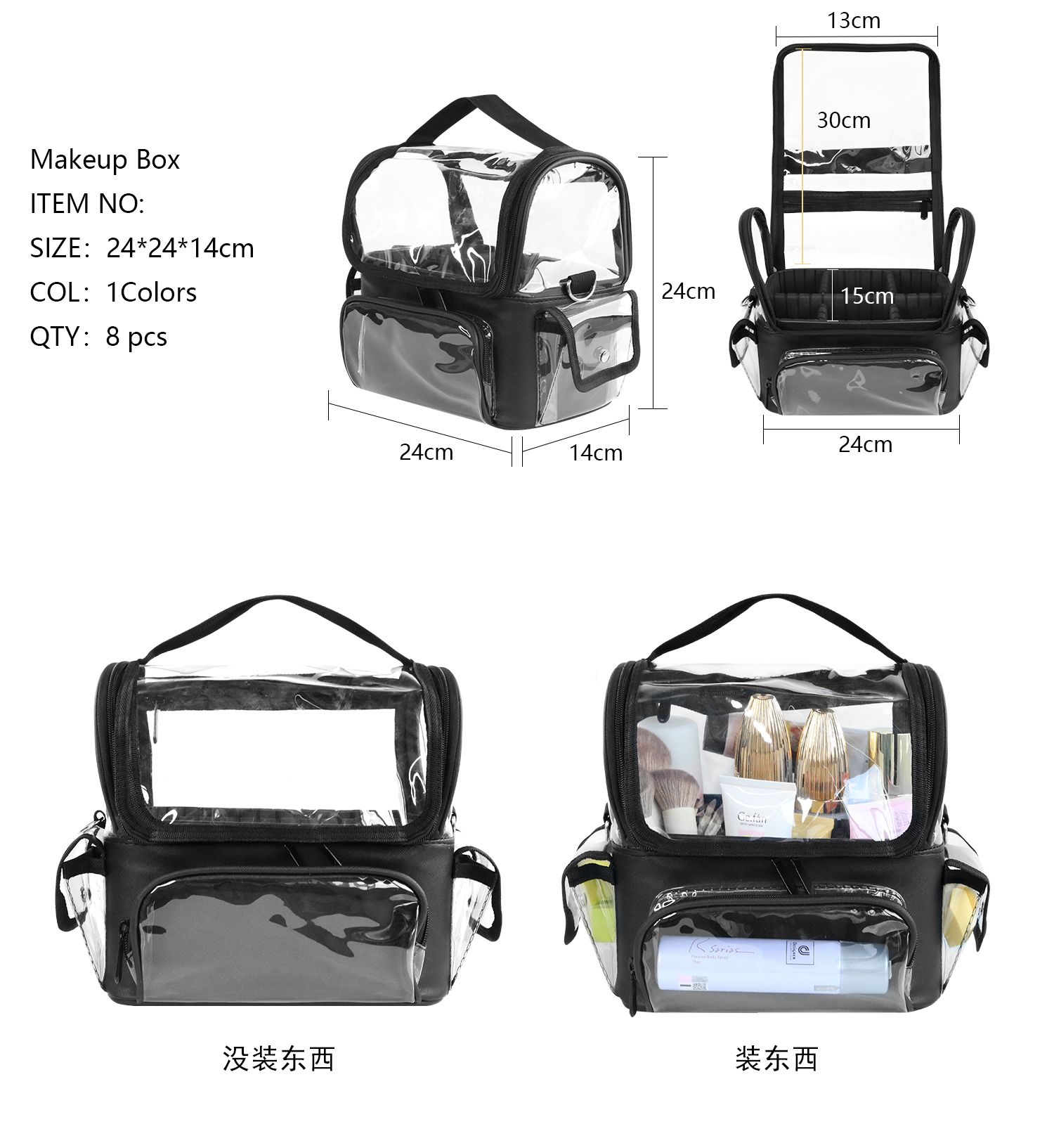 Makeup Brush Holder Backpack M - Travel Accessories Organizer Bag ulasan dan harga