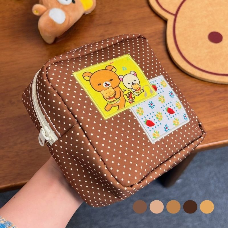 Kawaii Rilakkuma Brown Polka D - Travel Accessories And Bags ulasan dan harga