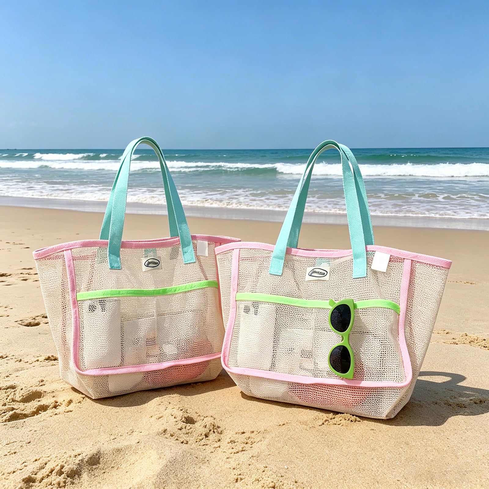 Beach Bags for Women Colorful  - Travel Accessories And Bags ulasan dan harga