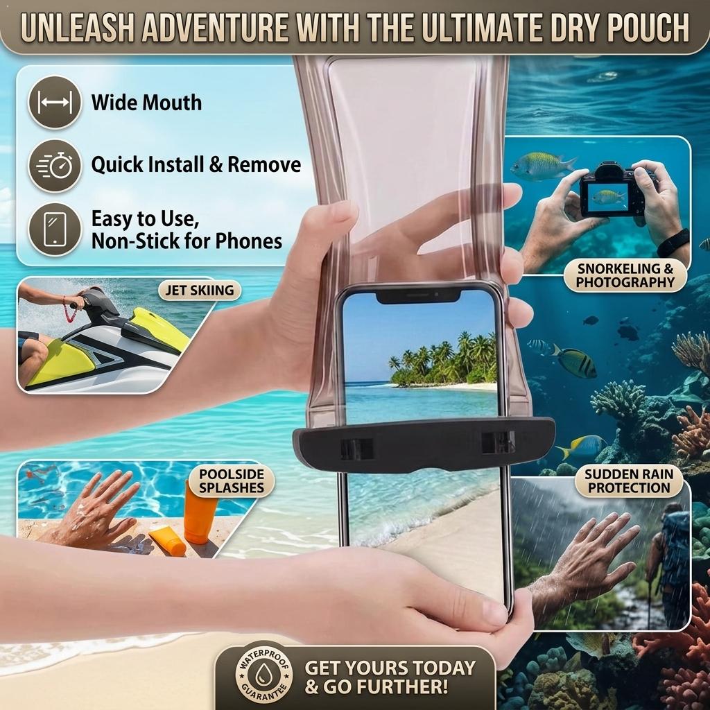 Clear Waterproof Phone Case Dr - Travel Accessories And Bags ulasan dan harga