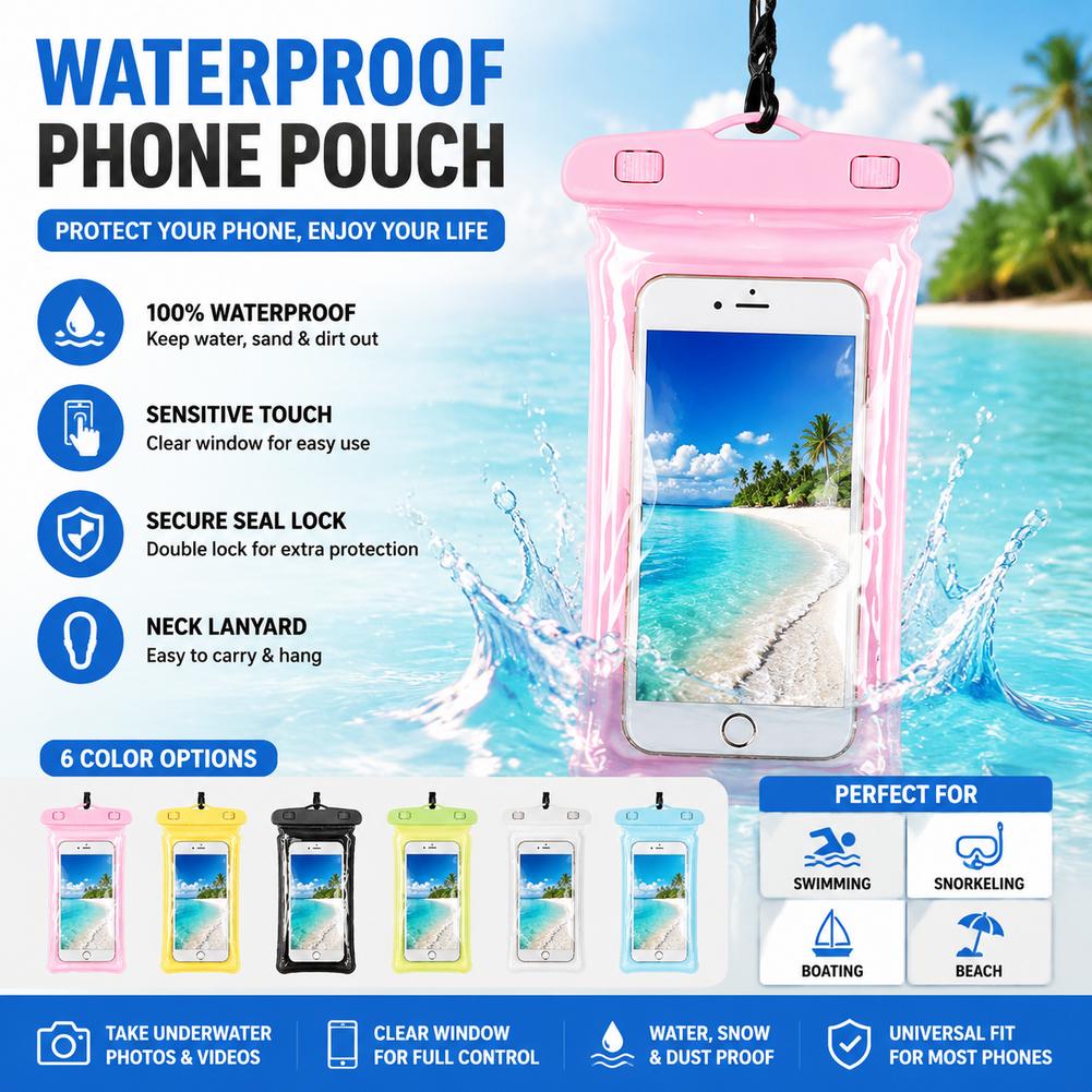 Clear Waterproof Phone Case Dr - Travel Accessories And Bags ulasan dan harga