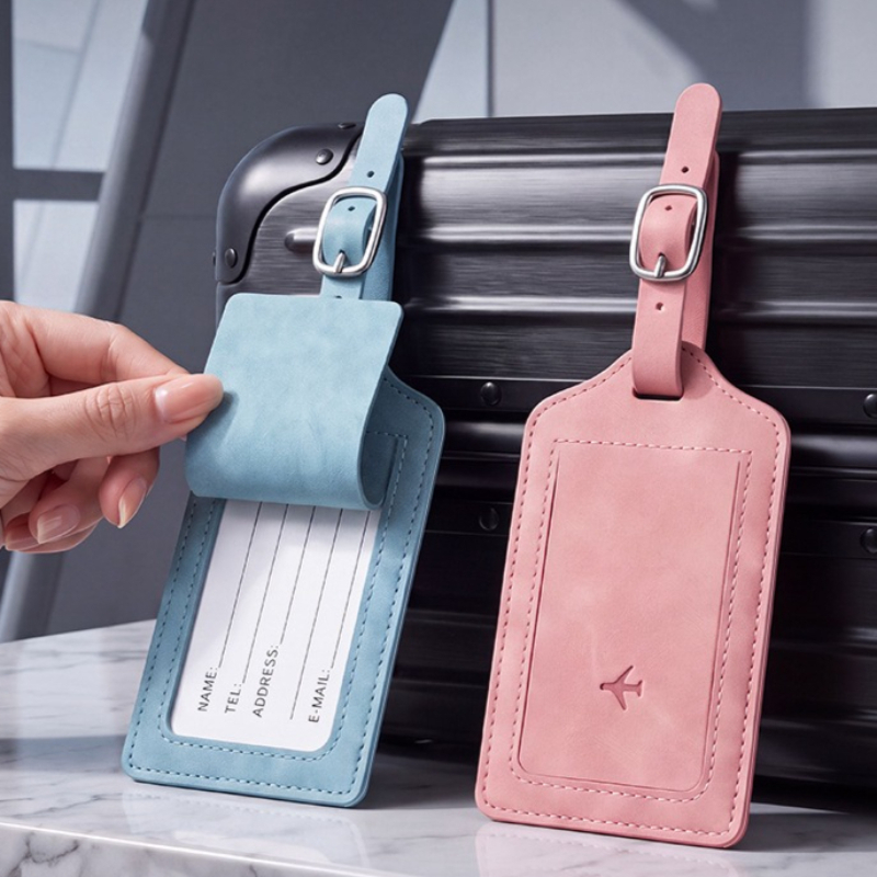 1PC PU Leather Luggage Tag Wom - Travel Packing Cube ulasan dan harga