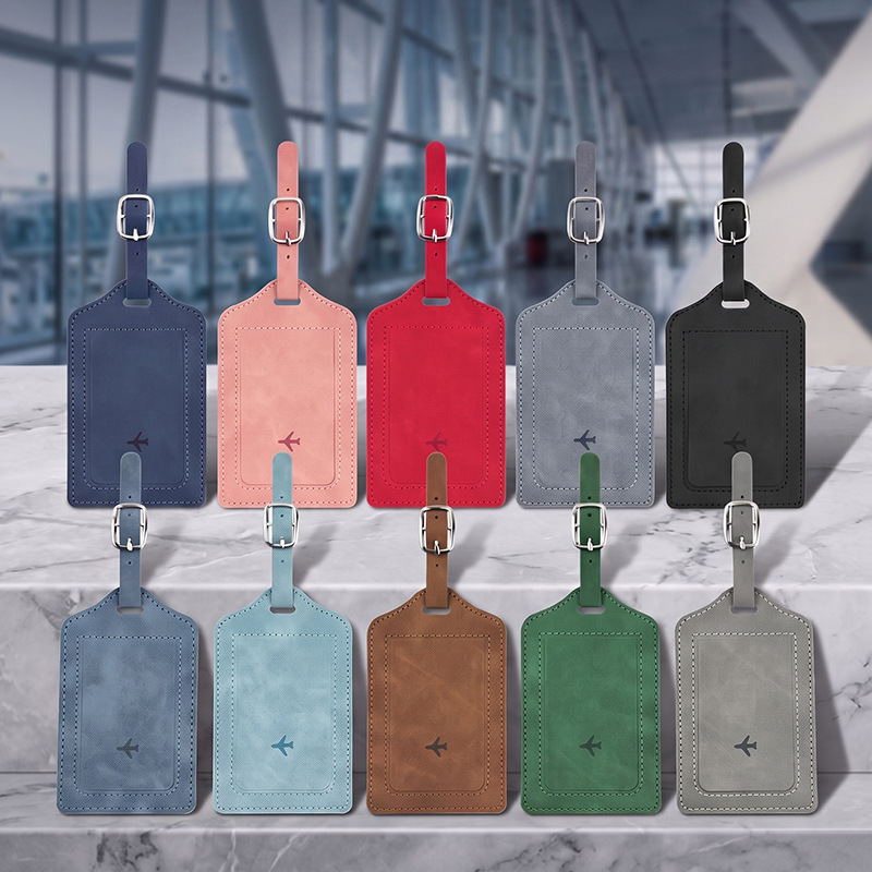 1PC PU Leather Luggage Tag Wom - Travel Packing Cube ulasan dan harga