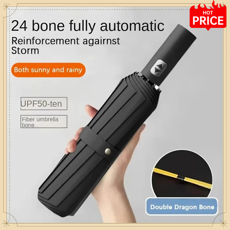 Hot Sale Ribs 106cm Automatic  - Travel Umbrella Compact ulasan dan harga