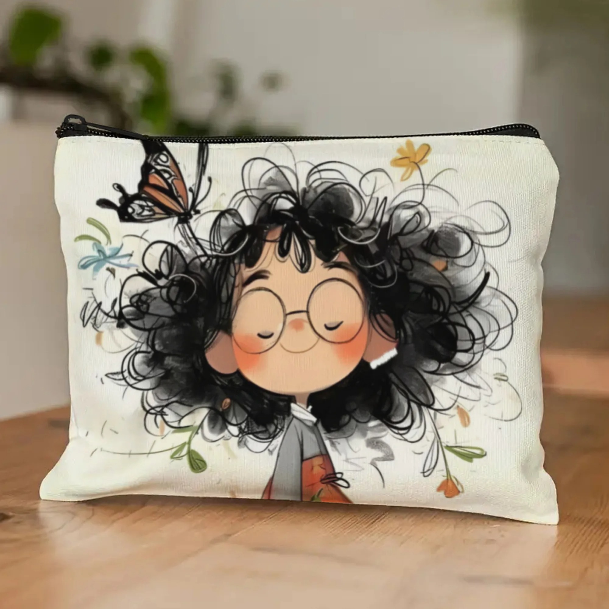Cartoon Girl Makeup Bag Zipper - Travel Accessories Organizer Bag ulasan dan harga