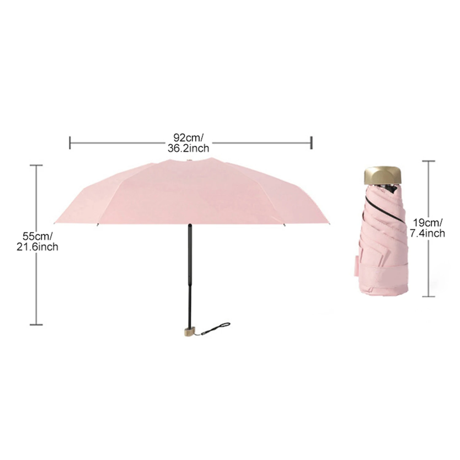 Compact Folding Umbrella, Fash - Travel Umbrella Compact ulasan dan harga