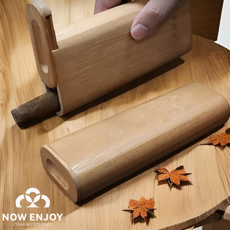 Portable Cigar Case Natural Ce - Travel Accessories Youtube ulasan dan harga