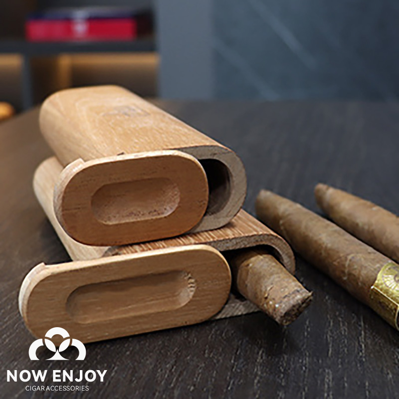 Portable Cigar Case Natural Ce - Travel Accessories Youtube ulasan dan harga