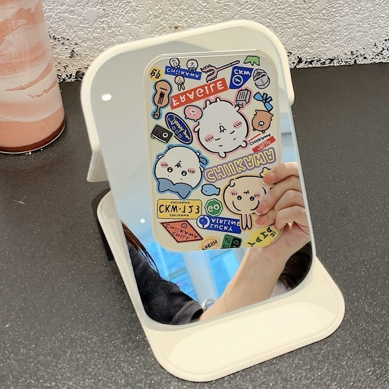 Ckw Foldable Makeup Mirror Cut - Travel Accessories Girly ulasan dan harga