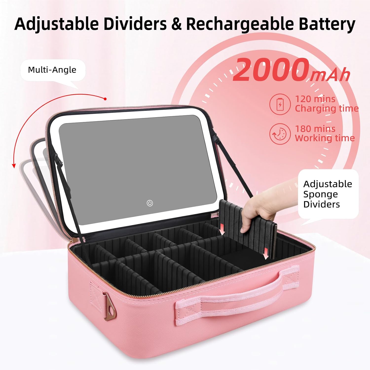 Large Capacity Makeup Bag 15'' - Travel Accessories Organizer Bag ulasan dan harga