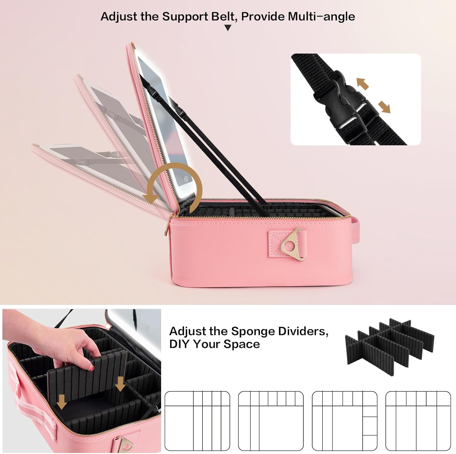 Large Capacity Makeup Bag 15'' - Travel Accessories Organizer Bag ulasan dan harga